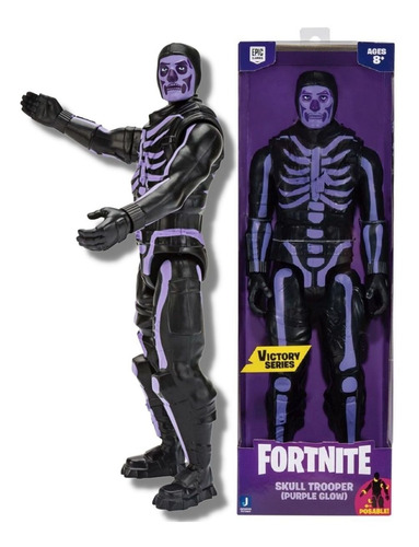 Boneco Fortnite - Figura Skull Trooper Roxo Victory Series