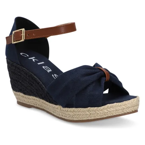 Zapatilla Fiesta 58340ot Corte Textil Pasarela Moderno Meses sin