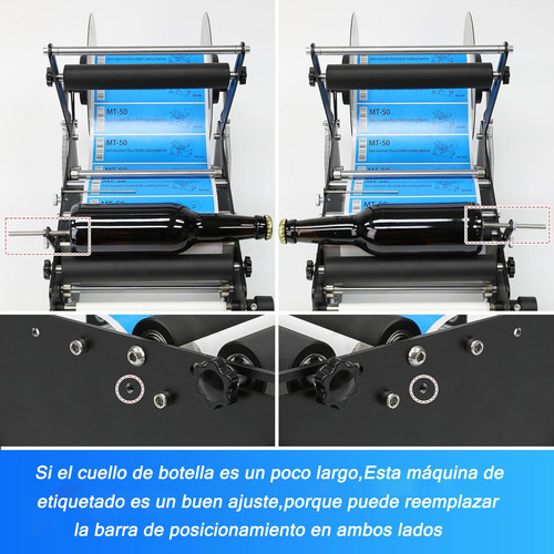 Maquina Etiquetadora De Botellas Manual Semiautomática Vette Mt-50
