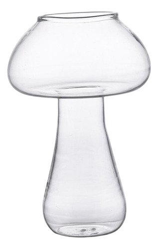 Champiñón Copa De Cristal Único Hongo Boda Transparente