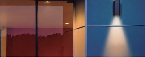 Imagen 4 de 6 de Aplique Unidire Cuadrado + Led Osram Dicroica 4w Luz Calida