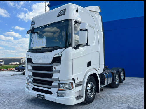 Scania R450 Teto Alto 6x2 Ano 2020/20 Branco R 450 Trucado