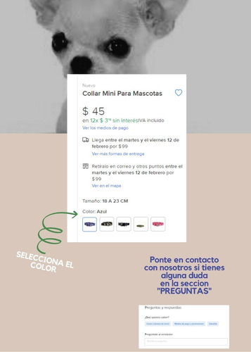 Collar Mini Para Mascotas