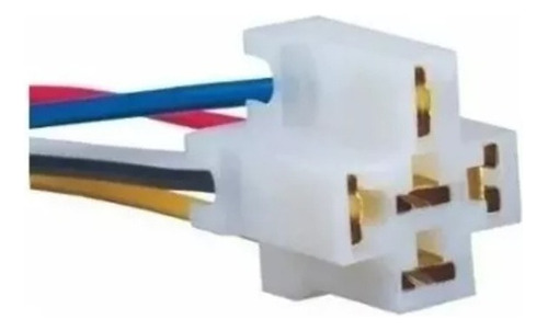 Kit 5 Tomadas Chicote Soquete Conector Plug Porta Relê