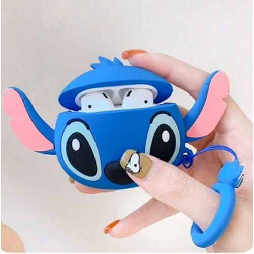 Imagem 3 de 4 de Capa Case Fone De Ouvido Sem Fio Lilo Stitch Silicone