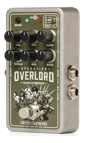 Pedal Overdrive Electro Harmonix Nano Operation Overlord