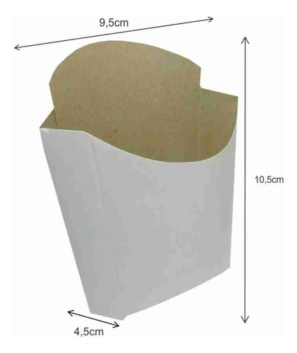Estuche De Papas Fritas Pap2 Sublimable X 100u Packaging