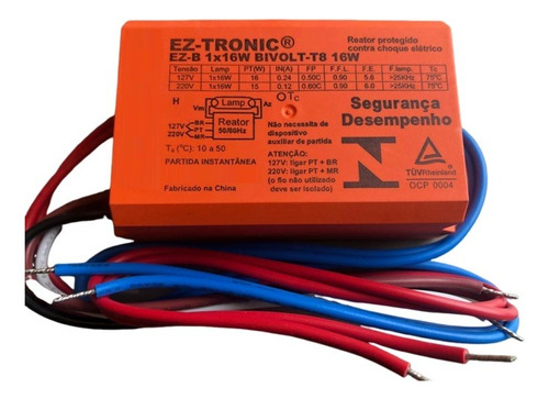 Reator Eletrônico Ez-b Plus 1x16 127-220v Osram