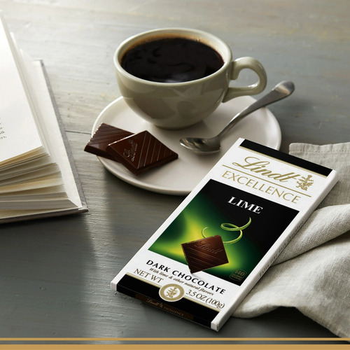 Chocolate Oscuro Premium Con Lima Lindt Excellence 100g Imp
