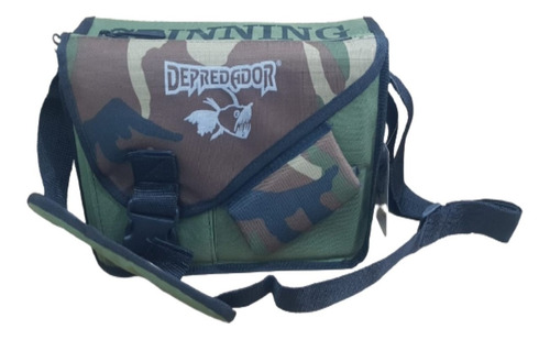 Bolso Pesca Morral Spinning Señuelos Depredador + 2 Cajas