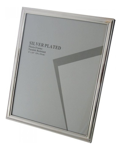 Portarretrato Silver Plated Boda Doble Posicion 20 X 25 Cm Color Plateado Liso