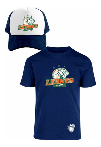 Kit Playera + Gorra Sublimada Mod Lmb Leones De Yucatán