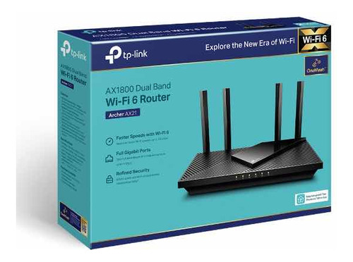 Router Tp-link Archer Ax21 Wi-fi 6 Dual Band Ax1800 Gigabit