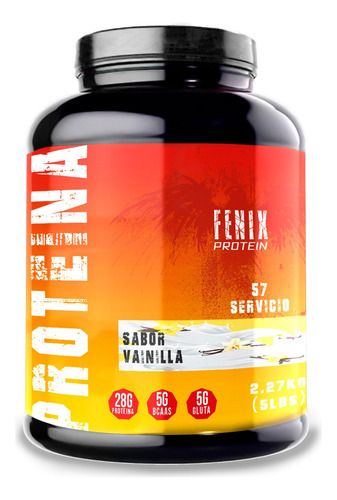 Fenix Protein Proteína Isolatada 2.27kg 57 Servicios Vainilla