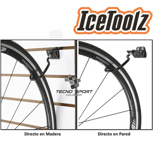 Imagen 3 de 7 de Gancho Colgar Bicicleta Pared O Madera Soporte Organizador