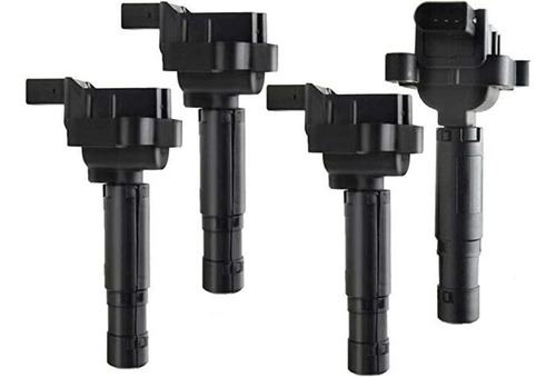 Set Of 4 Ignition Coils Pack For Mercedes Benz W203 C230 Kom