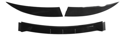 Alerón Trasero De Coche, 3 Unidades, Negro Brillante, 120 Cm