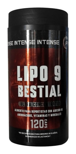 Lipo 9 Bestial 120 Cápsulas Ultra Concentrated Fnl