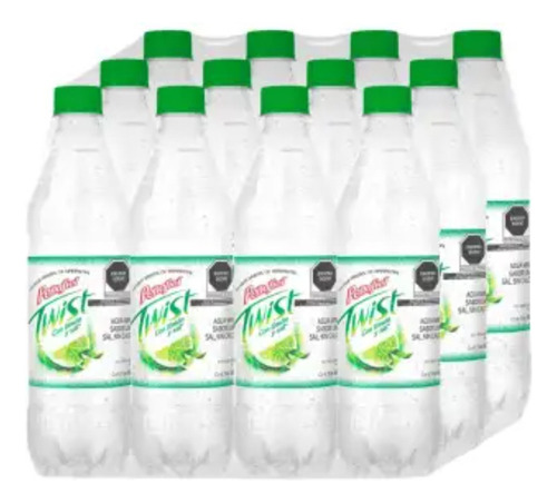 3 Pza Agua Mineral Peñafiel Twist Limón 12 Pzas De 600 Ml C/