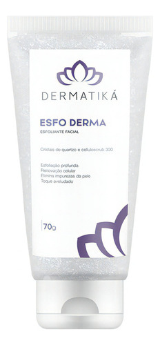 Esfoliante Facial Purificador Esfo Derma 70g Momento de aplicação Dia/Noite Tipo de pele Todo tipo de pele