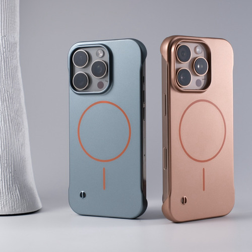 Fundas Magnéticas Sin Marco Para iPhone 16, 15, 14, 13, 12 Pro Max, Magsafe, Funda Trasera Ultrafina Y Dura Para Pc