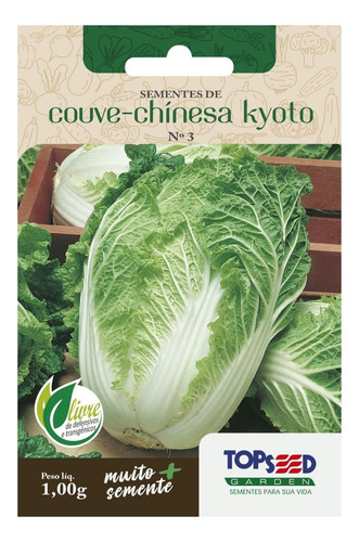 2x Sementes De Couve Chinesa Kyoto Horta Muda Alta Qualidade