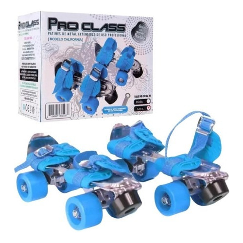 Patin Patines 4 Ruedas Extensible Talle 28 A 41 Lelab