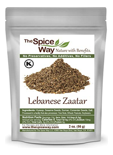 Regalos De Condimentos The Spice Way - Zaatar Libanés Tradic