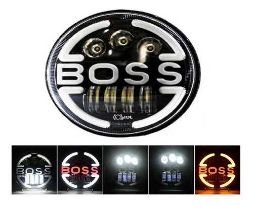 Redondos Faro De Led Lupa Ángel Ojo Wrangler Jeep Vocho
