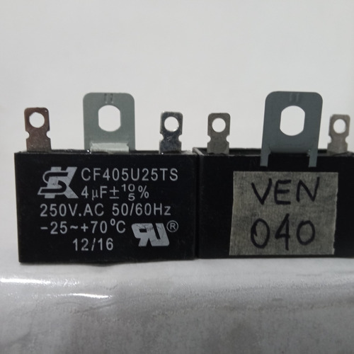 Imagen 3 de 3 de Capacitor Ventilador 4mfd 250vac