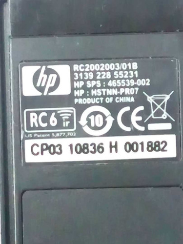 Control Remoto Hp Pavilion Touchsmart, Tx2510us Notebook