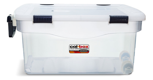 Caja Plástica Megacol Box X 90 Lts Con Ruedas Colombraro