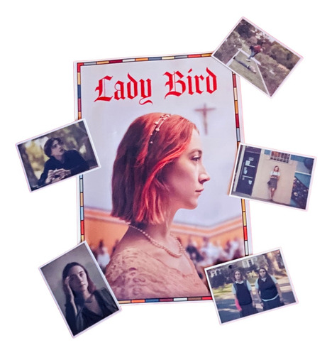 Poster Lady Bird- 48x33 Cms+5 Postcards De 10x15 Cms
