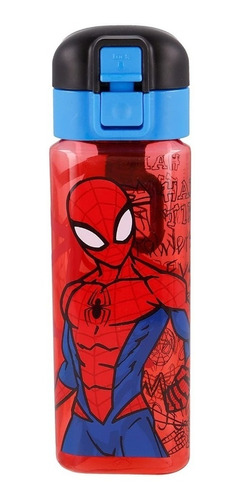 Botella Cuadrada Infantil Spiderman 550ml Art Ha138