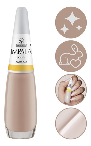 Impala A Cor Da Moda Cremoso Patins Esmalte