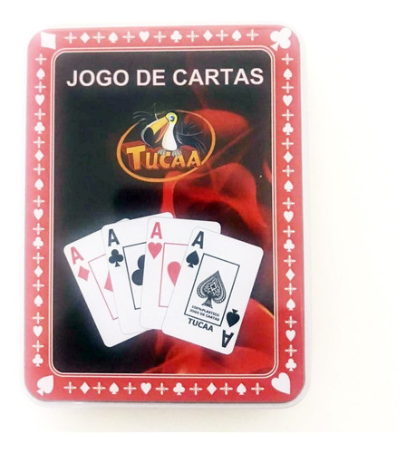 Kit 2baralhos Plastico  Em Lata Poker Profissional