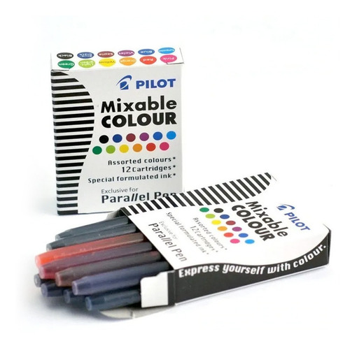 Cartuchos De Tinta De Colores Para Pluma Parallel, 2 Pzs