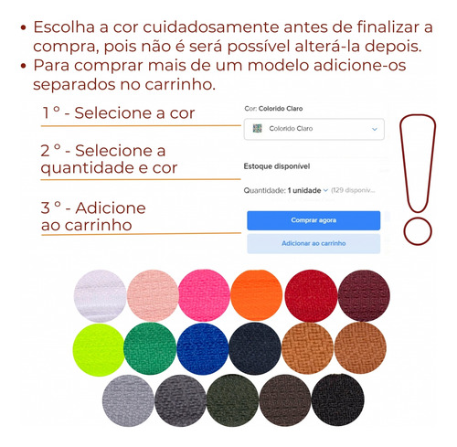 Ziper De Nylon Com 10 Unidades 20cm Comum - Várias Cores