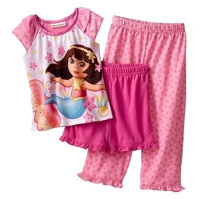 Pijamas De Dora La Exploradora 3 Pzas. Talla 4