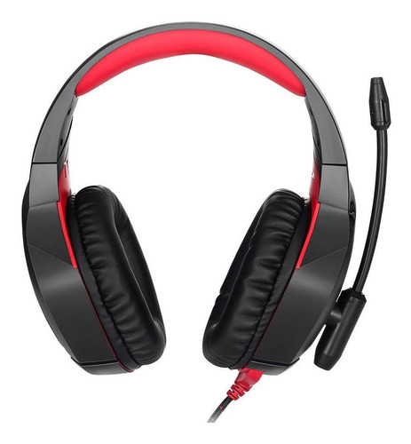Imagen 2 de 3 de Audífonos gamer Onikuma K1-B black y red