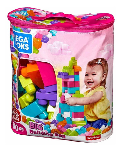 Mega Blocos 80pcs Dch63 Fisher Price Bloques De Construcción