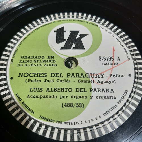 Pasta Luis Alberto Del Parana Tk C353