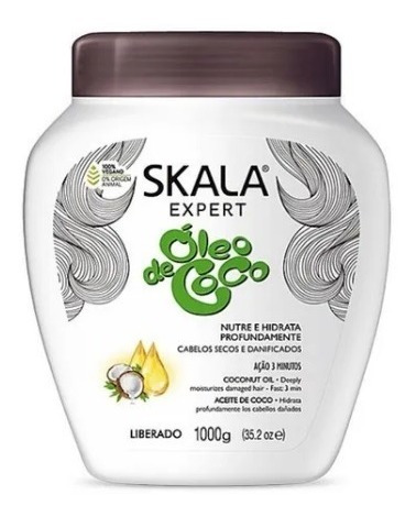 Skala Mascara Crema Tratamiento Oleo De Coco Vegano 1000g