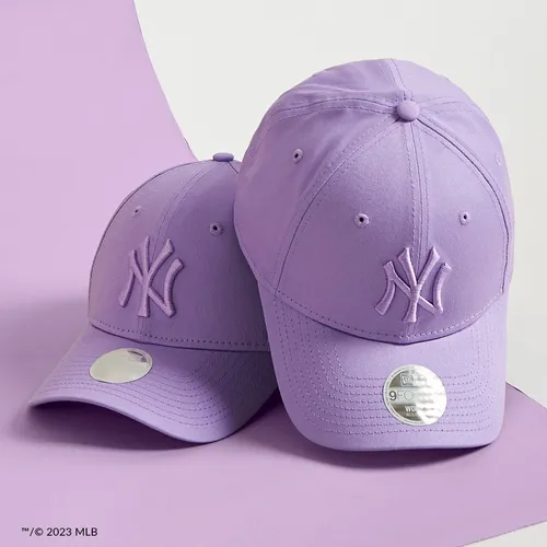 New Era Gorra N Y Yankees Ess 9forty Ajustable Mujer Morado