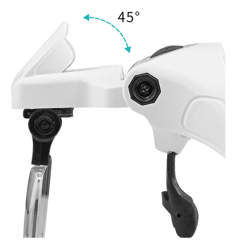 Lupa Para Diadema Iluminada Con Led, 5 Lentes Desmontables
