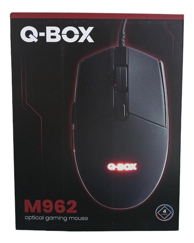 Imagen 2 de 2 de Mouse Gamer Qbox Qbm962 Cable 2 Botones