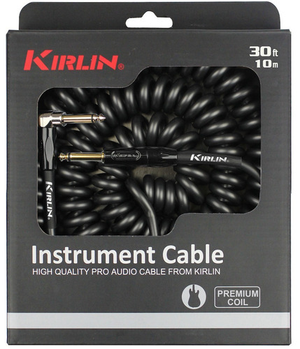 Cable Entorchado Kirlin Ipk222bgfl Bke Guitarra Bajo Piano /