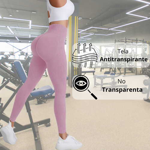 Deportiva Calza Levanta Cola Larga Sin Costura Anticelulitis