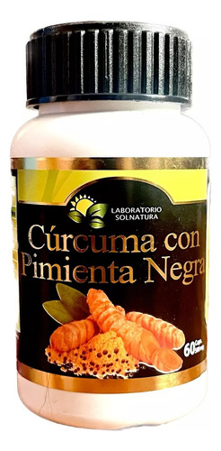 Curcuma Activada+pimienta Negra 60cap/500mg 100% Natural