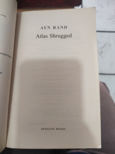 Atlas Shrugged. Ayn Rand. (Usado)